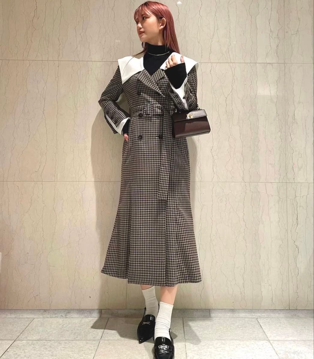 LILY BROWN リリーブラウン ロングワンピース ワイドカラー LILY BROWN リリーブラウン ロングワンピース ワイドカラー