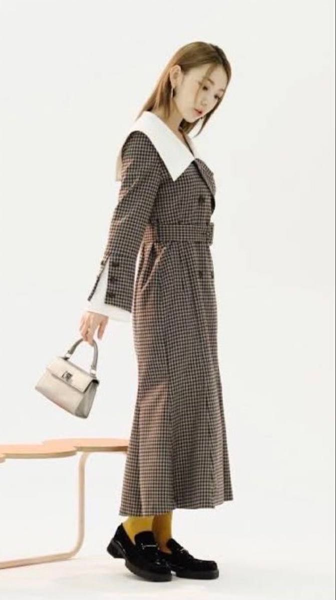 LILY BROWN リリーブラウン ロングワンピース ワイドカラー LILY BROWN リリーブラウン ロングワンピース ワイドカラー
