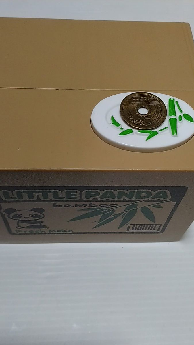 貯金箱 自動 パンダ 出てくる コイン 手で取る コインケース
