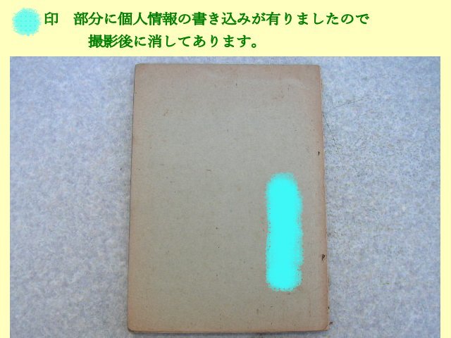 ∞　コンコーネ　五十番練習曲　中聲用　木下保解説　昭和21年発行　日本音楽雑誌(株)、刊　_裏表紙面です。ホチキスが飛び出しています