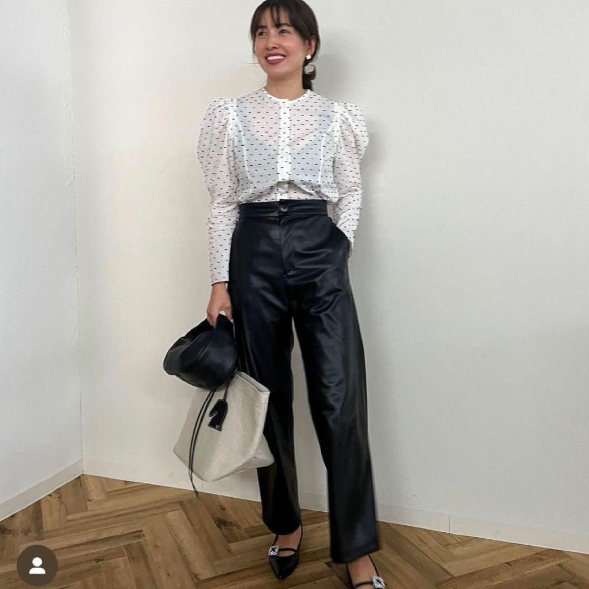 OHGA ピンドットブラウス PindotBlouse オオガ オーガ トップス OHGA ピンドットブラウス PindotBlouse オオガ オーガ トップス