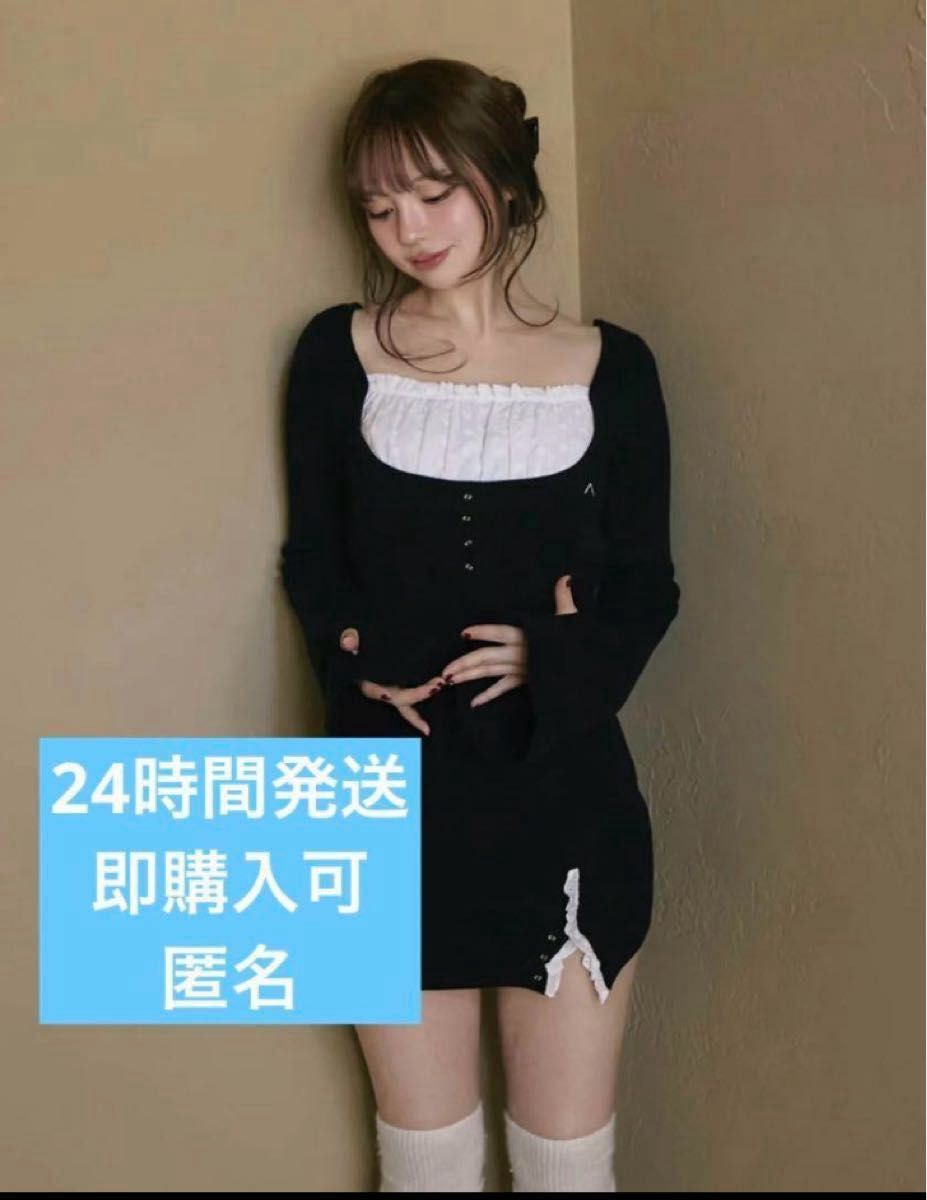 andmary Poppy lace mini dress black アンドマリー AM1150 andmary Poppy lace mini dress black アンドマリー AM1150