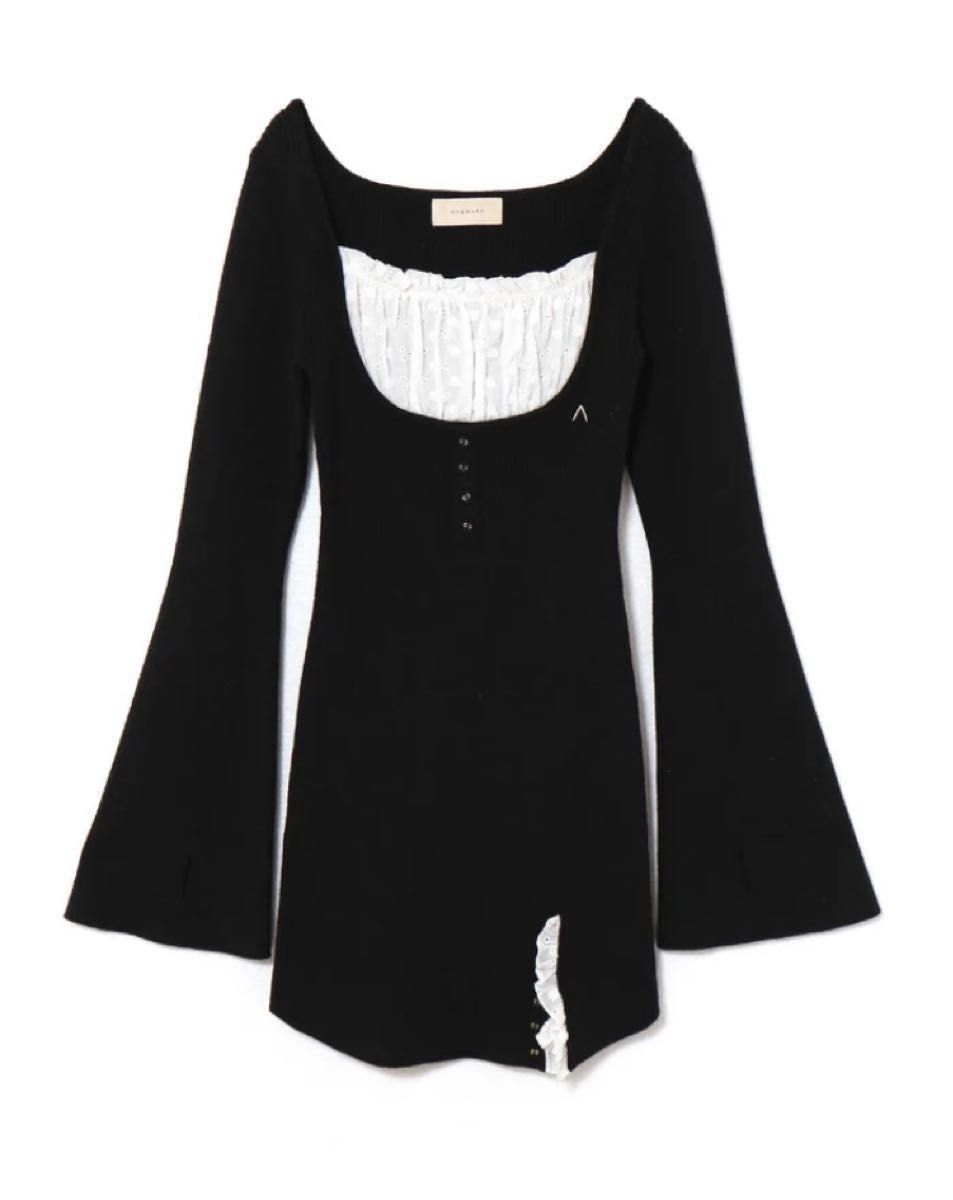 andmary Poppy lace mini dress black アンドマリー AM1150 andmary Poppy lace mini dress black アンドマリー AM1150