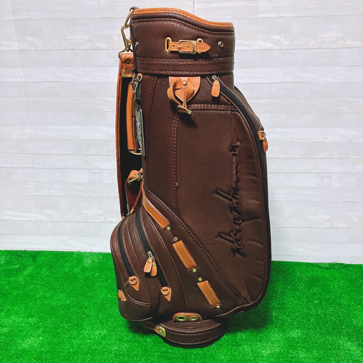 HONMA ホンマゴルフ キャディバッグ クラシック 本革 レザー HONMA ホンマゴルフ キャディバッグ クラシック 本革 レザー