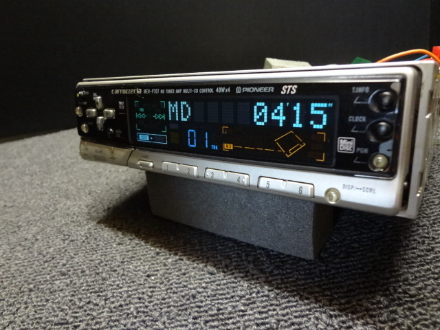 carrozzeria Carozzeria редкий MEH-P707 MD 1DIN единица 40W×4 с дистанционным пультом | рабочее состояние подтверждено | быстрое решение бесплатная доставка!