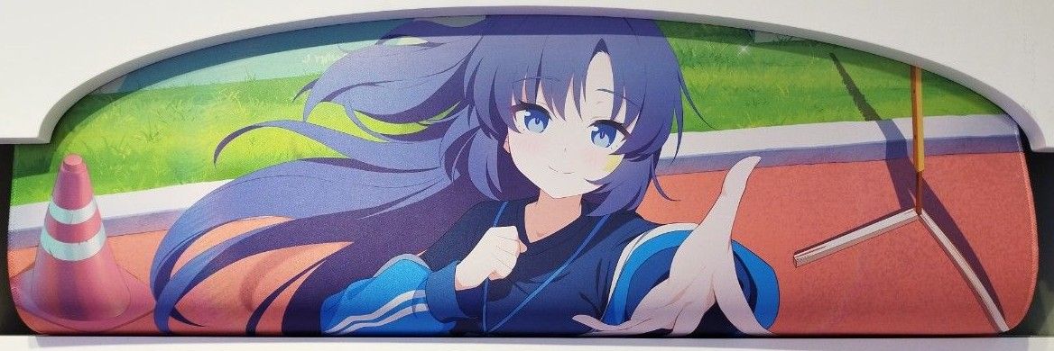 早瀬ユウカ)ブルアカ カフェ ラバーマット 中国ブルー 早瀬ユウカ)ブルアカ カフェ ラバーマット 中国ブルー