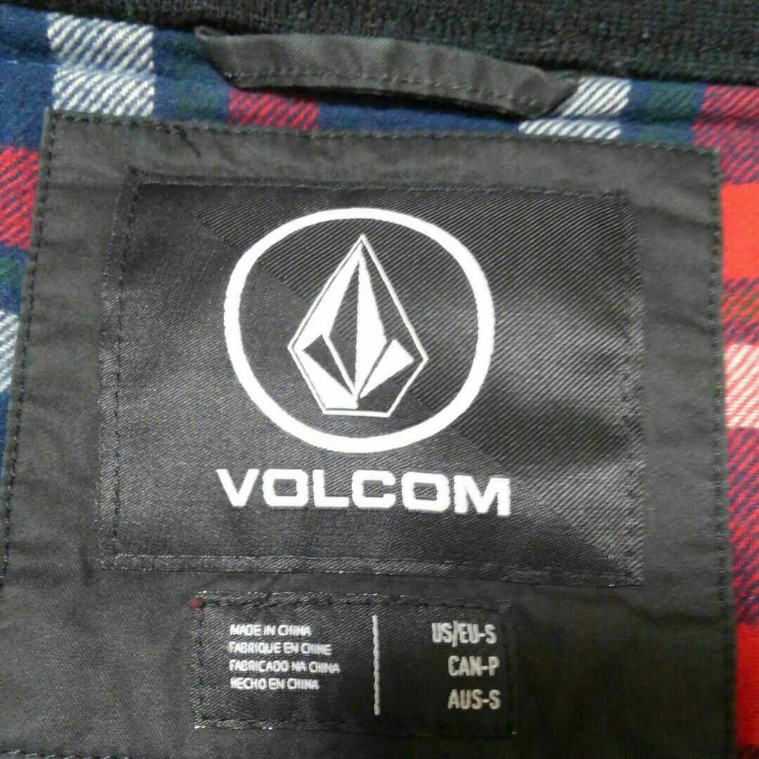  Volcom VOLCOM куртка от дождя блузон чёрный красный в клетку жакет K20E151