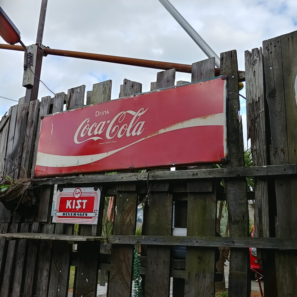 ☆AMERICAN VINTAGE SING☆Coca-Cola （コカ・コーラ）大型 フロント看板（非売品）#店舗什器#世田谷ベース #ガレージライフ