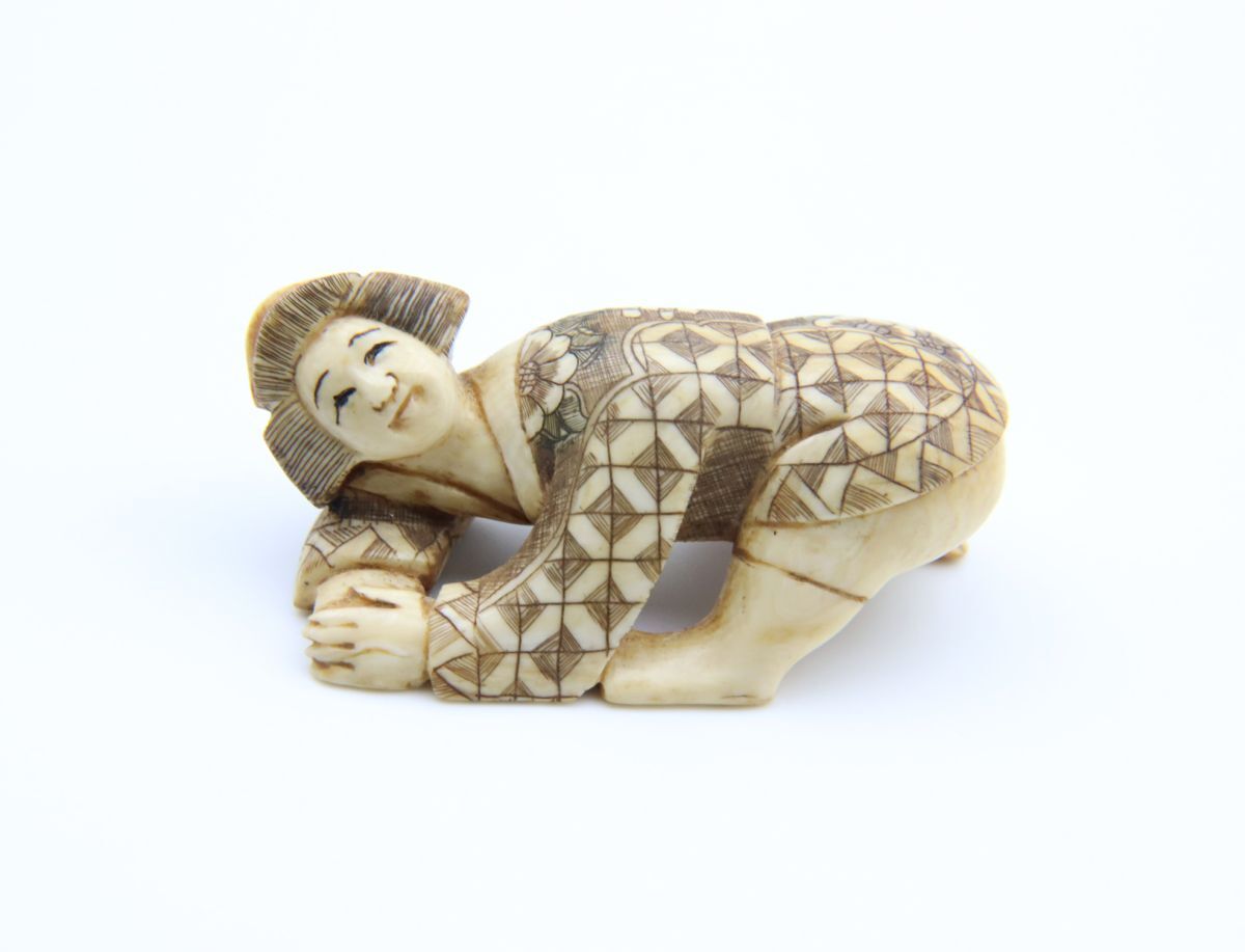 生々しい!浮世絵春画 2体1対 天然素材 細密彫刻 根付 提げ物 生々しい!浮世絵春画 2体1対 天然素材 細密彫刻 根付 提げ物