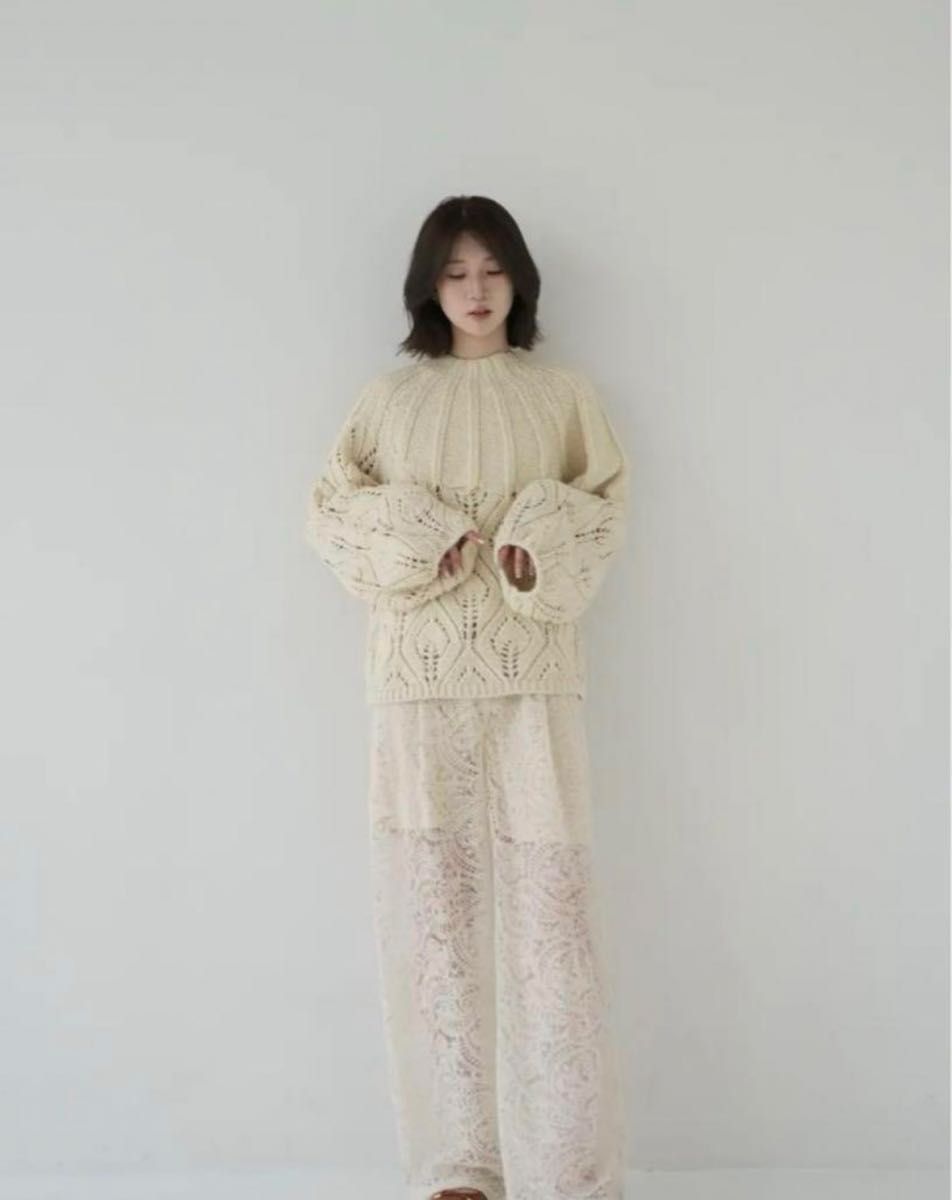 eaphi LEAF PATTERN OVER KNIT 完売品 新品 eaphi LEAF PATTERN OVER KNIT 完売品 新品
