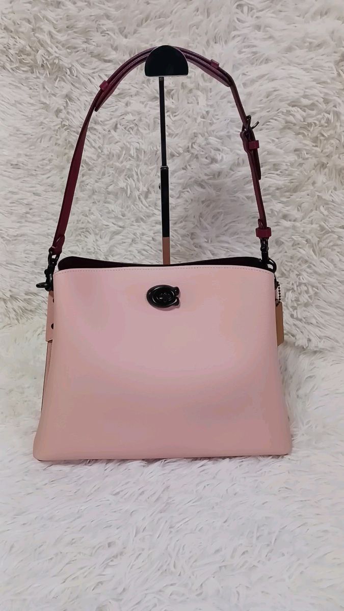 【美品】COACH ウィロウ カラーブロック ショルダーバッグ トートバッグ C2267