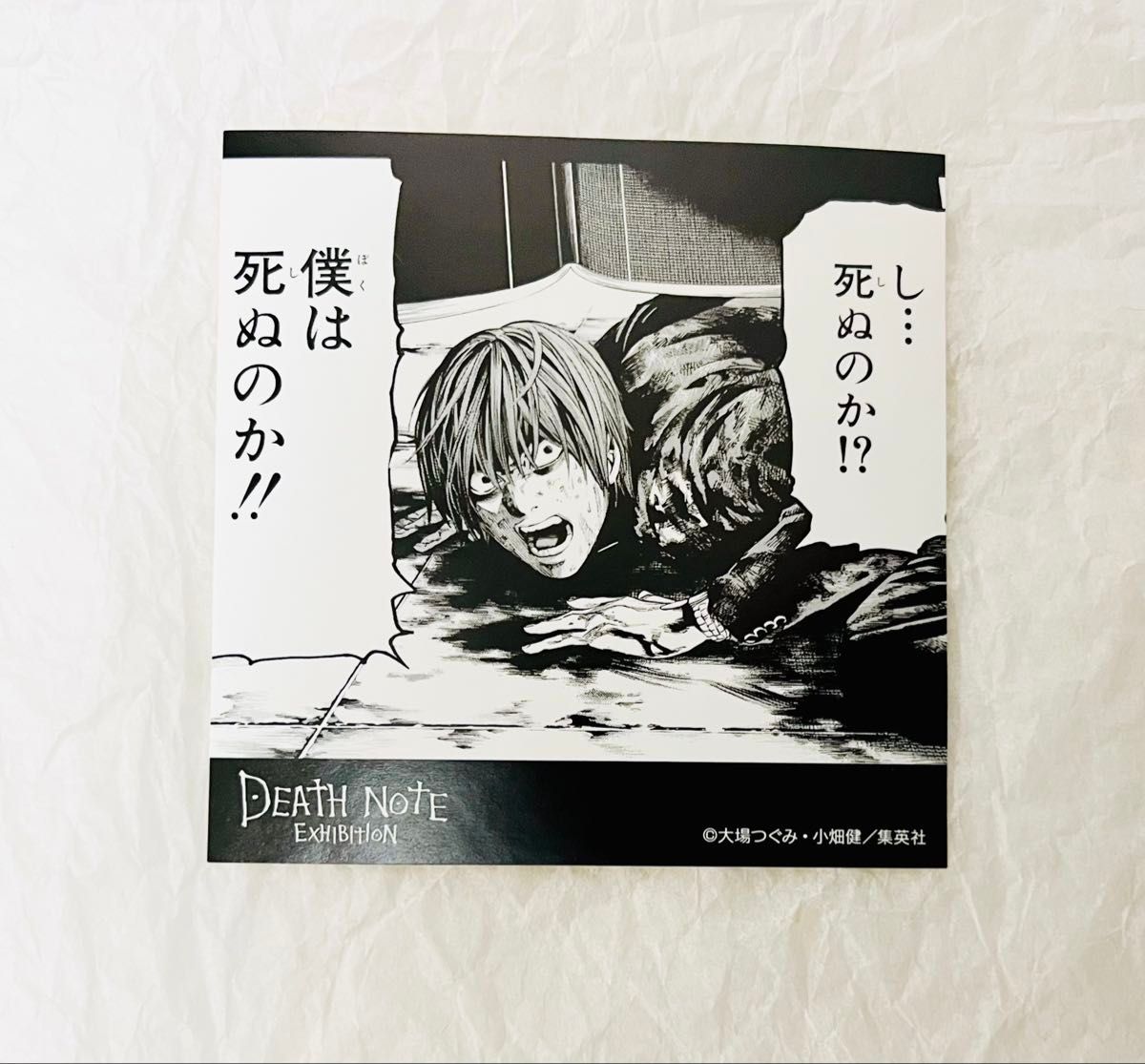 DEATH NOTE】デスノート展 チケットホルダー + おまけシール付 DEATH NOTE】デスノート展 チケットホルダー + おまけシール付