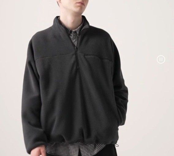 UNIQLO ユニクロ フリースオーバーサイズハーフジッププル UNIQLO ユニクロ フリースオーバーサイズハーフジッププル