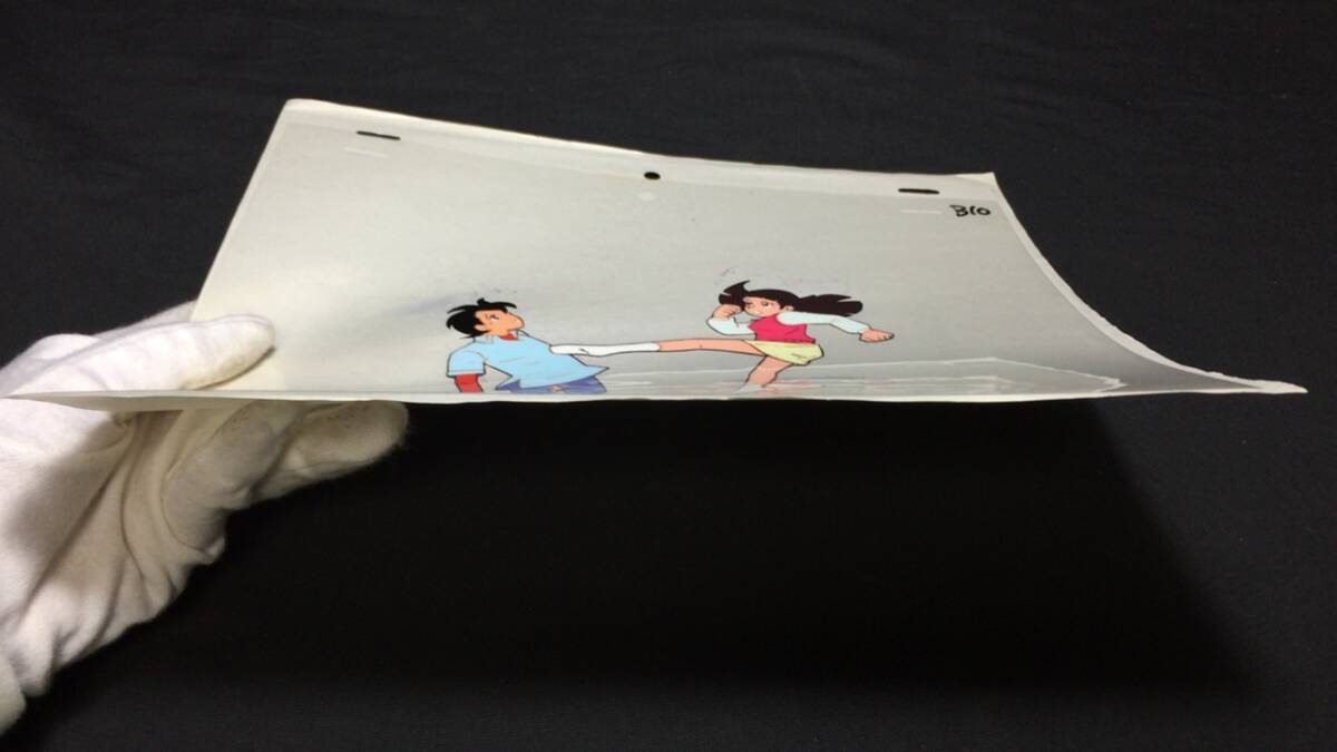 A【セル画3】『釣りキチ三平/高山ユリ B10』○動画つき○矢口 A【セル画3】『釣りキチ三平/高山ユリ B10』○動画つき○矢口
