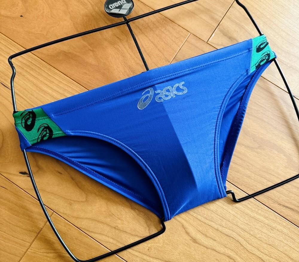 美品】asics / 水がはじけるP2 / ブルー / SSサイズ / 光沢 美品】asics / 水がはじけるP2 / ブルー / SSサイズ / 光沢