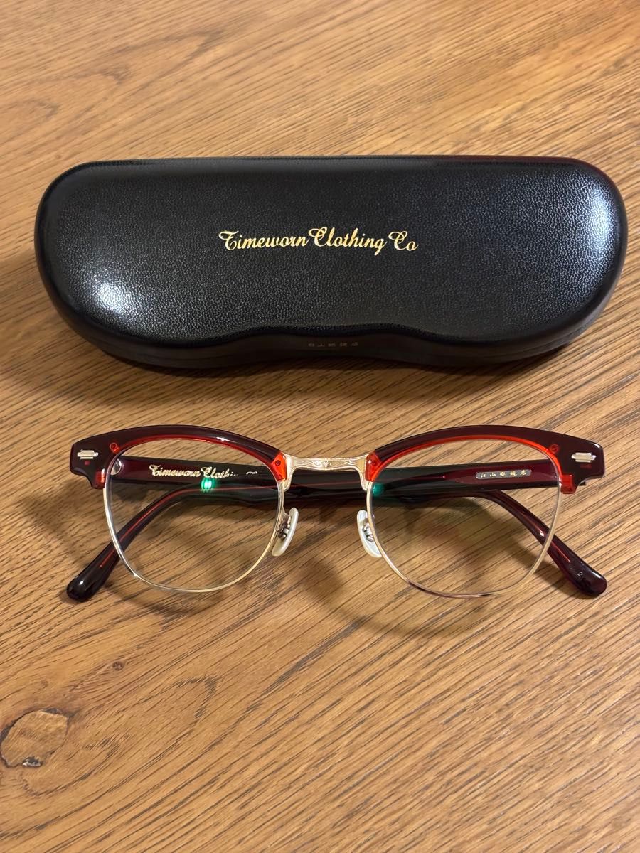 timeworn clothing 白山眼鏡店 ダブルネーム サーモントブロー timeworn clothing 白山眼鏡店 ダブルネーム サーモントブロー