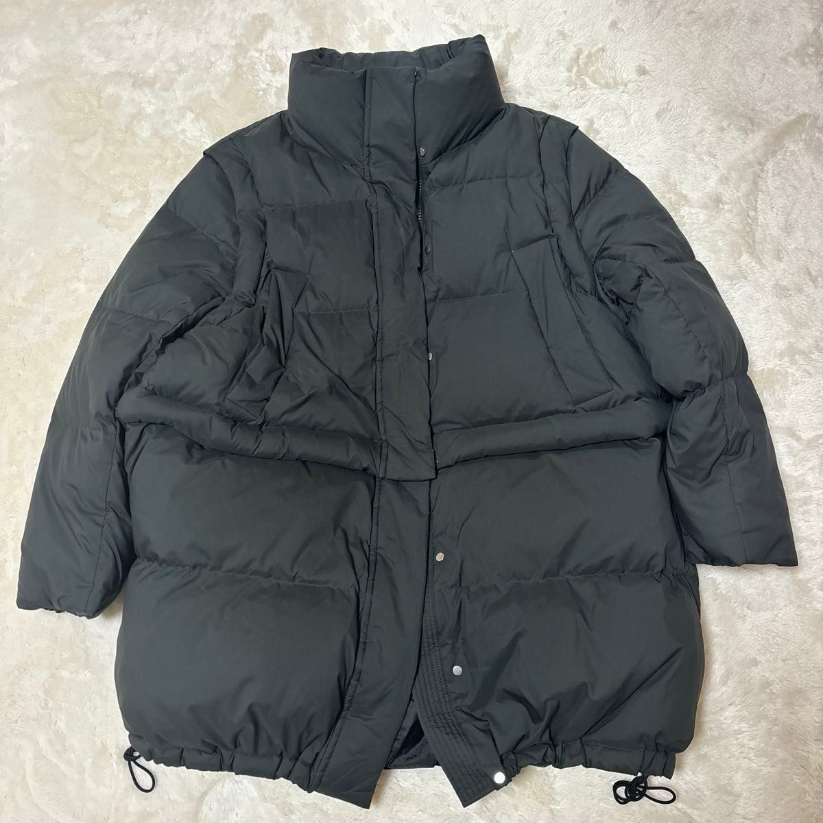 22aw アダムエロペ 4WAY ALLIED ダウンベストコート カーキ F 22aw アダムエロペ 4WAY ALLIED ダウンベストコート カーキ F