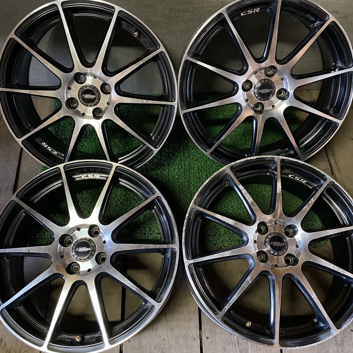クロススピードホイール 17インチ 17×6.5J OFF;+53 PCD:100-4H ハブ径;約66mm 傷あり 沖縄 離島発送不可