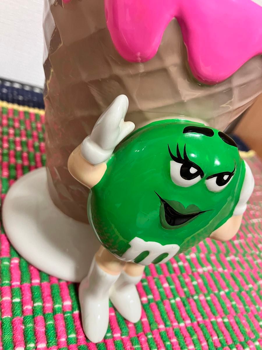 ン 大人気 新品 ノ m&m'sエムアンドアムズアイスクリームの陶器のサンデーグラス その他