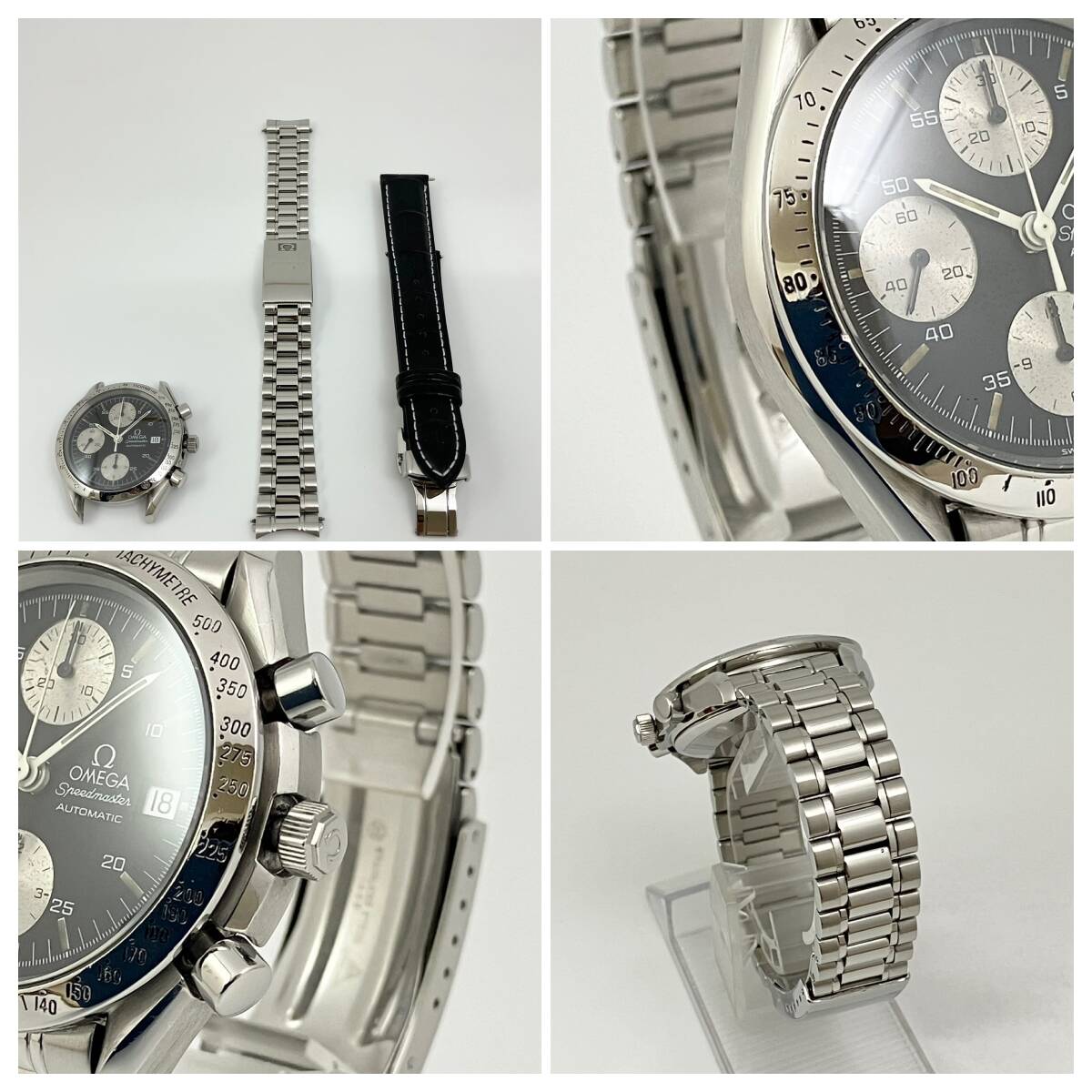 付属品、ベルト2種付き☆OH済み極美品のオメガスピードマスター