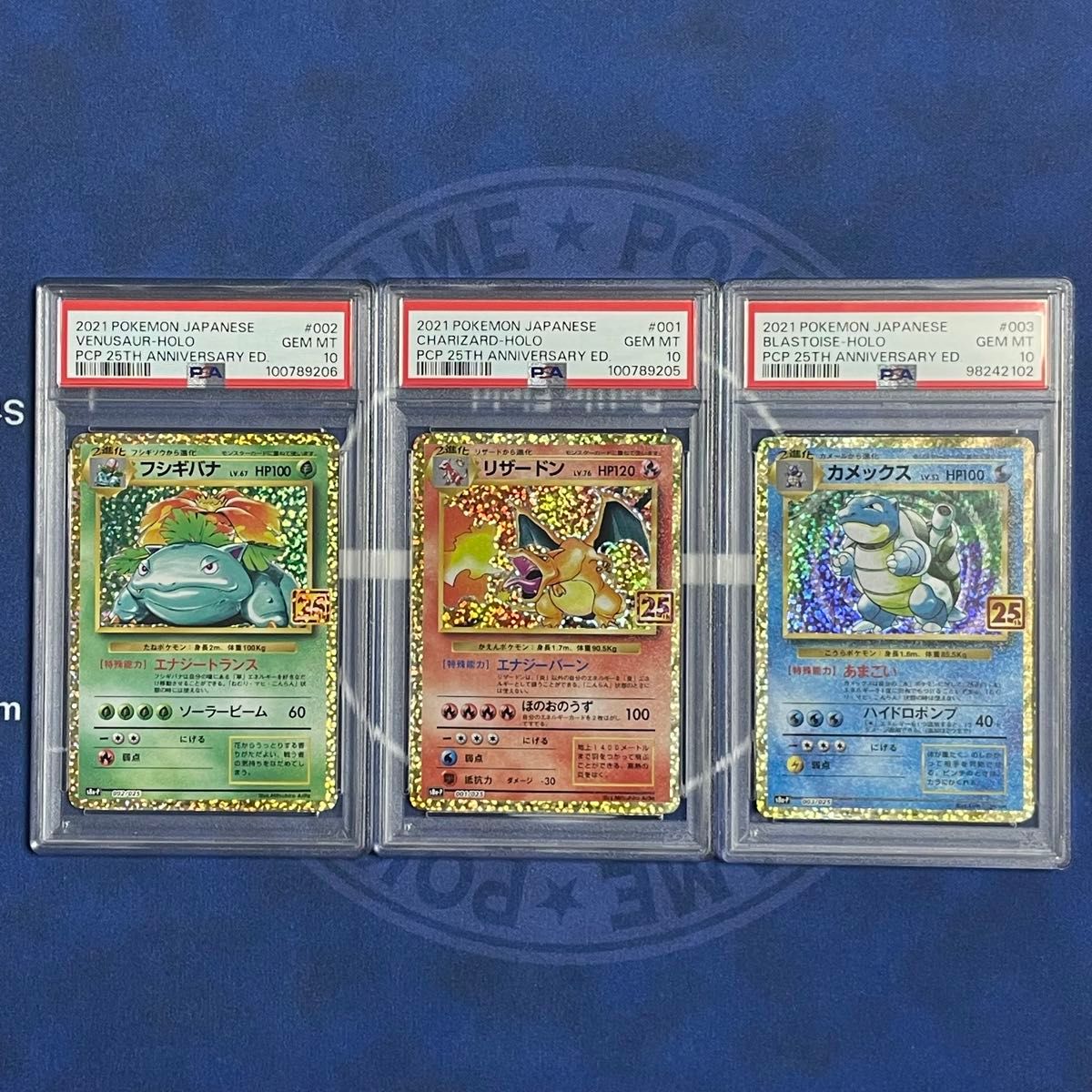 PSA10】25th 初代御三家 3枚セット【ポケモンカード】フシギバナ PSA10】25th 初代御三家 3枚セット【ポケモンカード】フシギバナ