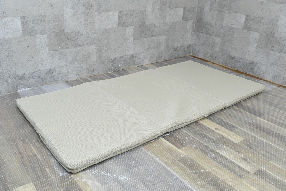 trok728 未使用保管品 沢田商店 Sawada ブレスエアー敷布団 マットレス 96×200cm 厚み6cm シングルサイズ メッシュ 三つ折り 寝具