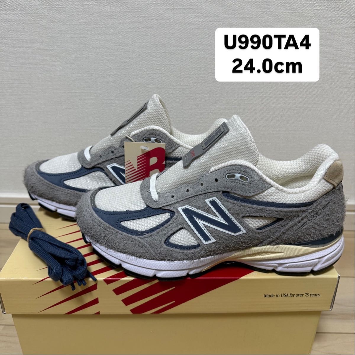 made in USA NEW BALANCE 990v4 U990TA4 24 0cm|Yahoo!フリマ made in USA NEW BALANCE 990v4 U990TA4 24 0cm|Yahoo!フリマ