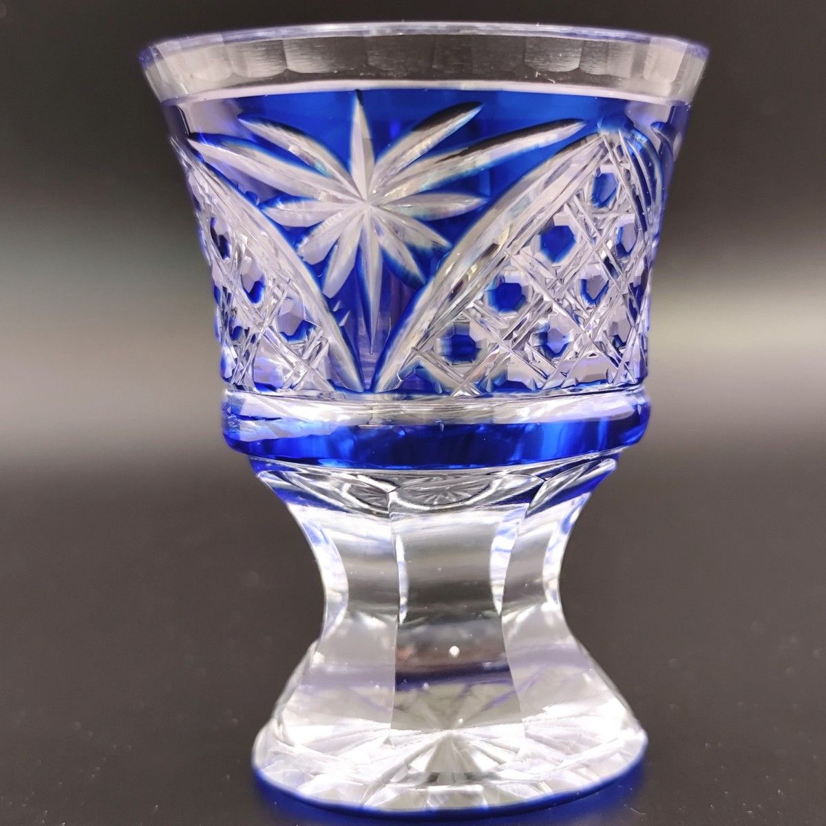 超希少品☆切子 高杯 馬上杯グラス(切子、江戸切子、薩摩切子)