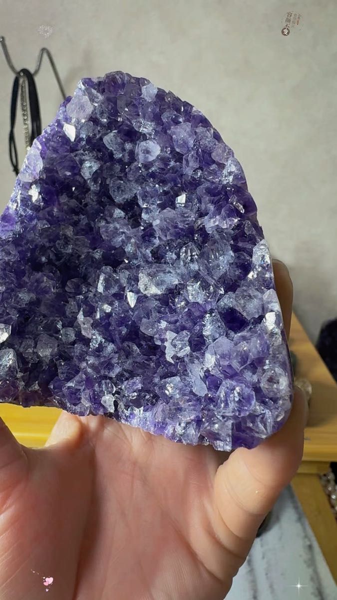 SS-093天然石 アメジスト クラスター Amethyst 紫水晶 原石 浄化 鉱石 ドーム 置物 一点物 パワーストーン