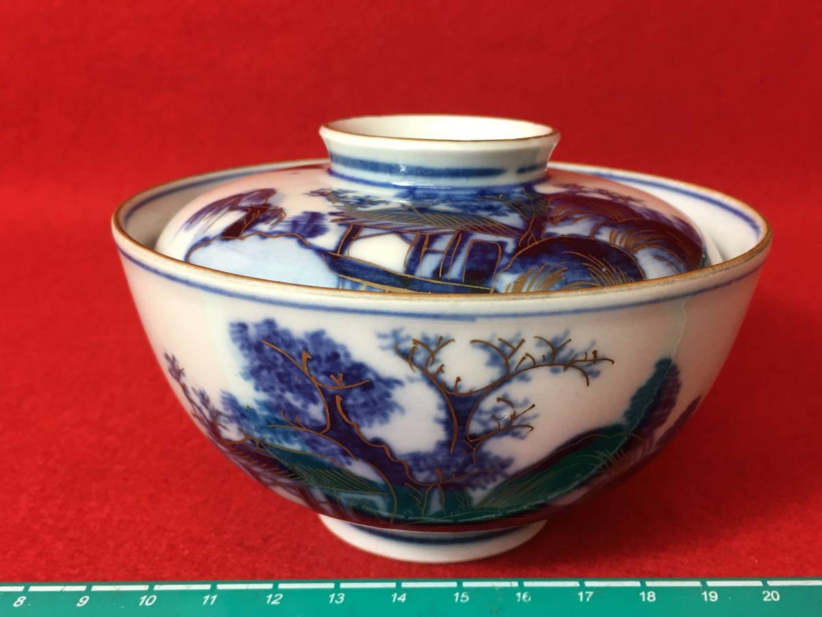 ヤフオク! - ☆【逸品堂】☆ 久谷 九谷焼き 茶碗 鉢 蓋付き 向こう付...
