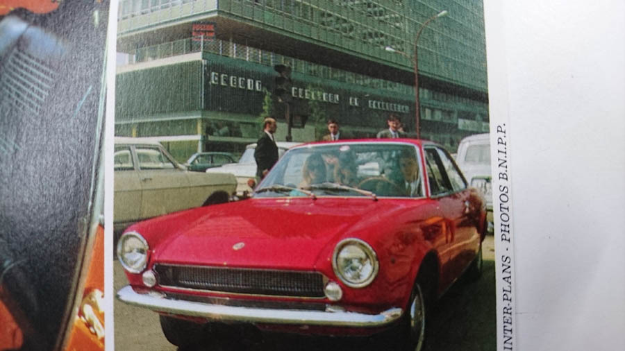 貴重品 1968年 (昭和43年) FIAT 124 Sport フランスの雑誌広告の切り抜き 本物です。フィアット124_詳細をご確認下さい。