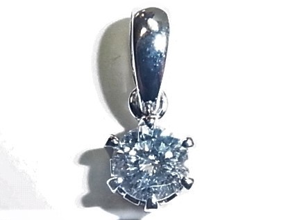 【東京 谷中 質屋おぢさん】 新品・未使用 Pt900 プラチナ ペンダント ダイヤ 0.223ct_画像1