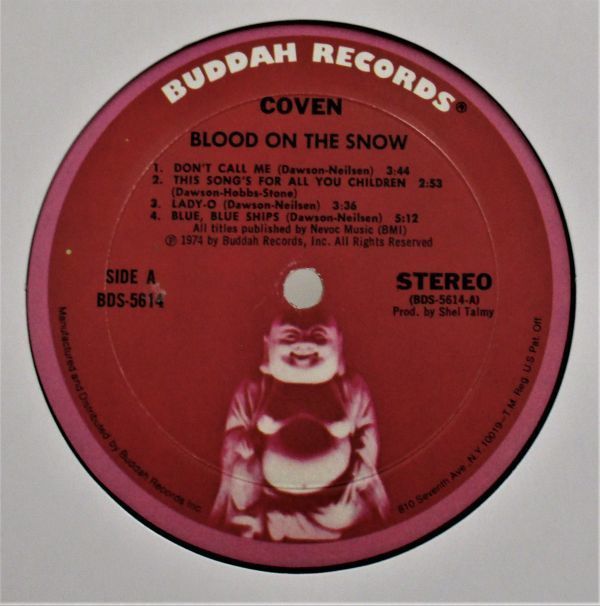 Hard Rock LP 彡 Coven / Blood On The Snow [ US ORIG '74 Buddah Records BDS 5614 ]_画像5