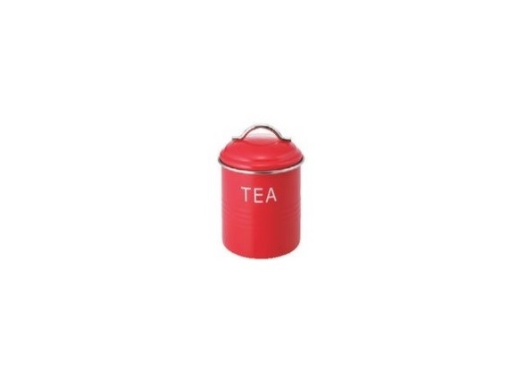  immediately successful bid * canister TEA can red * ornament .... become canister 