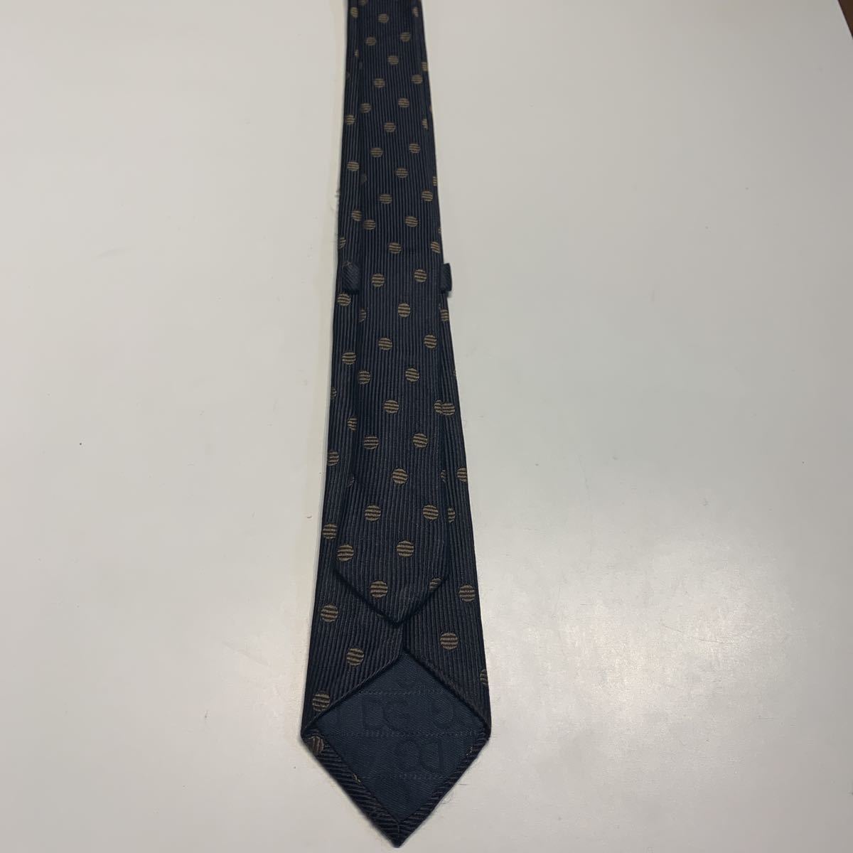  approximately 2 ten thousand jpy regular goods Dolce & Gabbana men's business casual narrow necktie DOLCE&GABBANA polka dot Italy made DG D&G necktie 