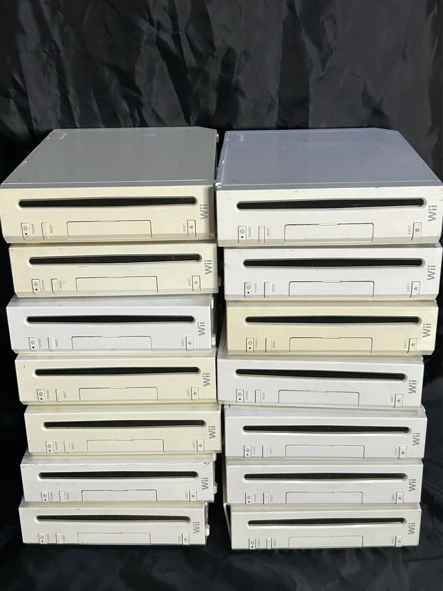 【送料無料】 任天堂 動作未確認 まとめ売り 白 14台 RVL-001(JPN) Wii Wii本体