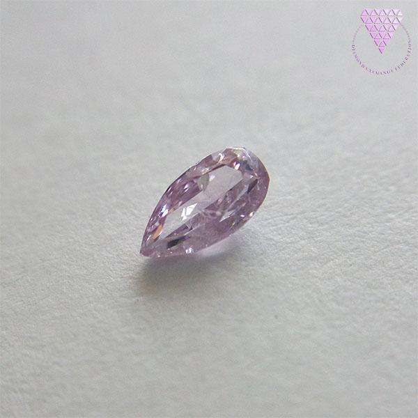 0.075 ct Fancy Purple Pink I1 Pear CGL ダイヤモンド ルース DIAMOND EXCHANGE FEDERATION