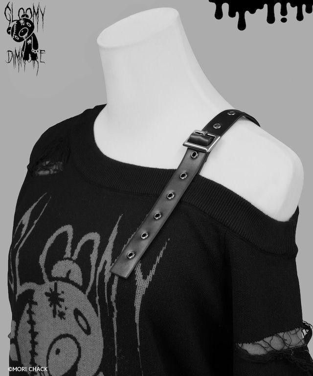 XL 【GLOOMY×DimMoire】グルーミーいたずらニット【Black XL 【GLOOMY×DimMoire】グルーミーいたずらニット【Black