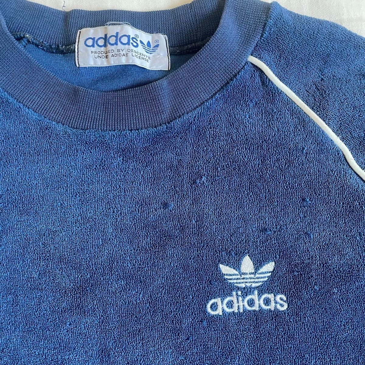 vintage】70s adidas デサント製 パイル地スウェット アディダス vintage】70s adidas デサント製 パイル地スウェット アディダス
