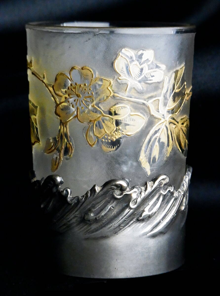 超格安価格 ドーム NANCY DAUM 貴重 Victor 金彩 ジブレ サグリエ Saglier 工芸ガラス