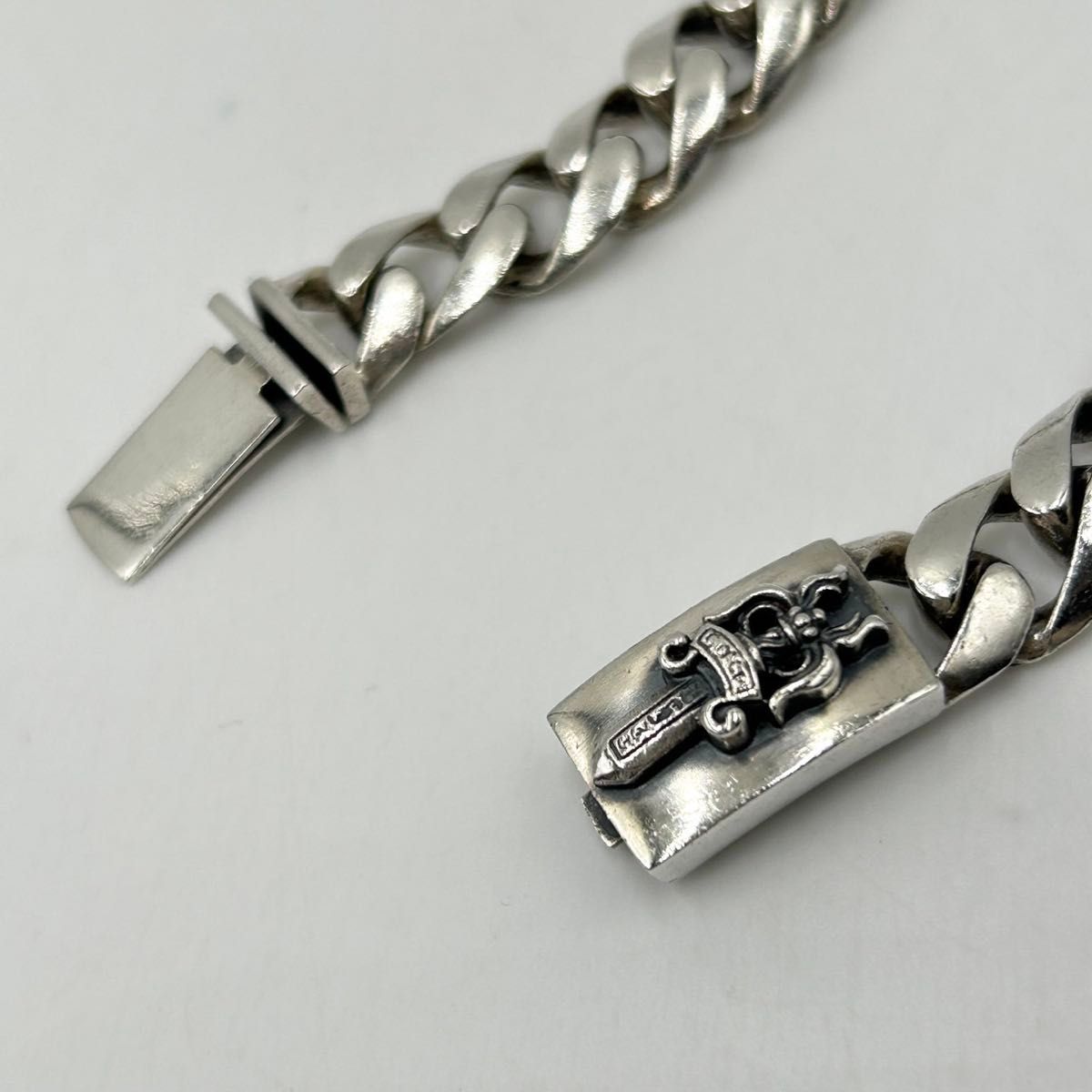クロムハーツ chromeheartsダガーIDブレスレット19LINK【美品 クロムハーツ chromeheartsダガーIDブレスレット19LINK【美品