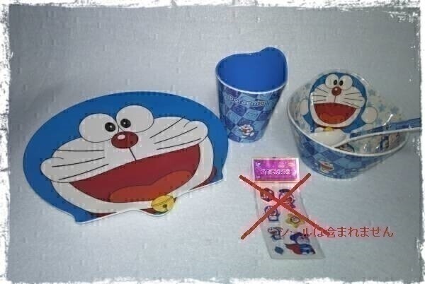 ドラえもん 食器 メラミン製 お皿 4個 未使用 (Doraemon) 現品のみ B1481
