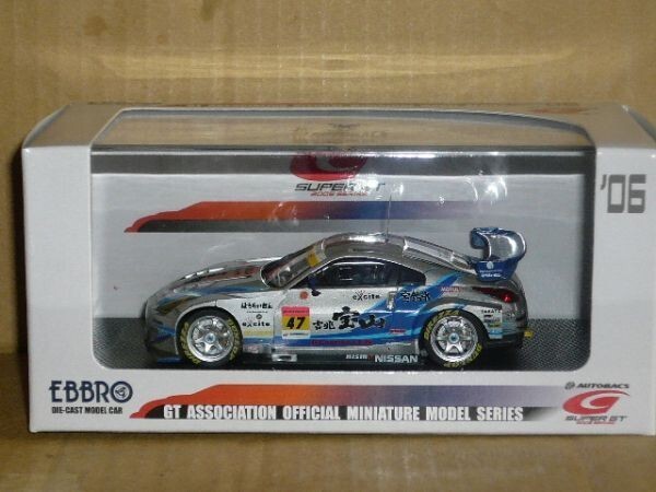 1/43 EBBRO SUPER GT300 KICCHO HOUZAN DIREZZA Z No.47 銀/青