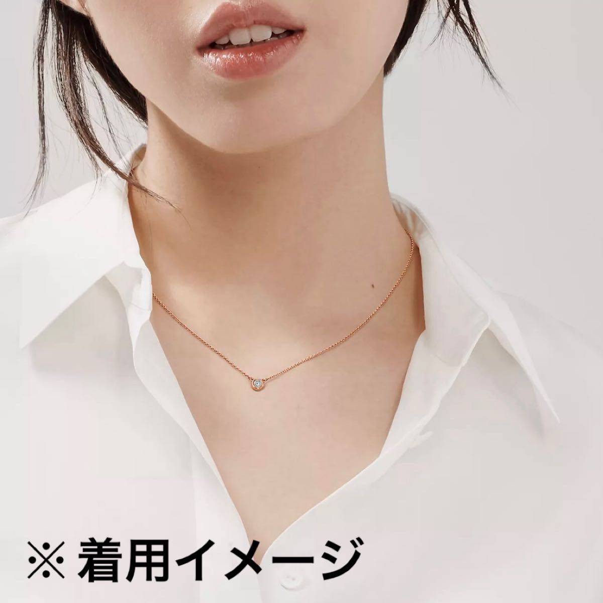 極美品 ティファニー 0 17ct バイザヤード ローズゴールド 極美品 ティファニー 0 17ct バイザヤード ローズゴールド