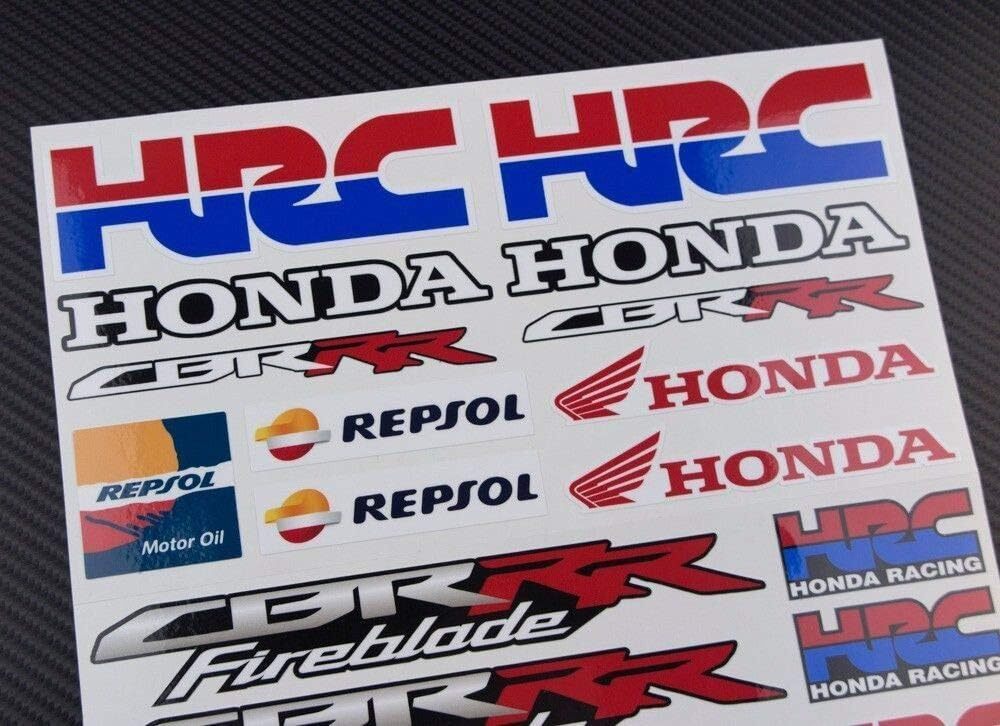 送料無料 HRC Repsol HONDA RACING レプソル ステッカー シール デカール シート セット 23x31 cm