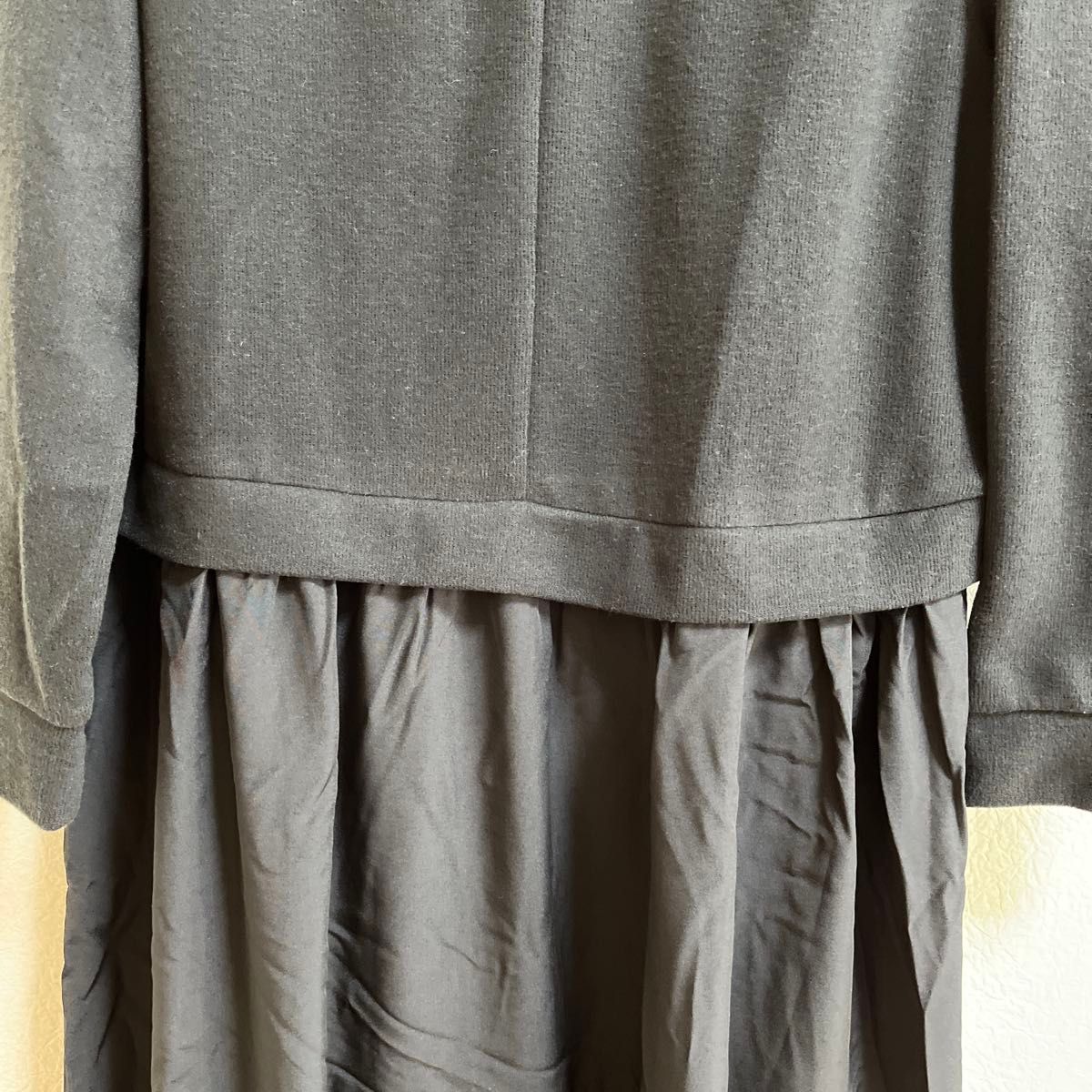 しまむら ひな&こまち ワンピース LL 黒 ドッキング ティアード しまむら ひな&こまち ワンピース LL 黒 ドッキング ティアード