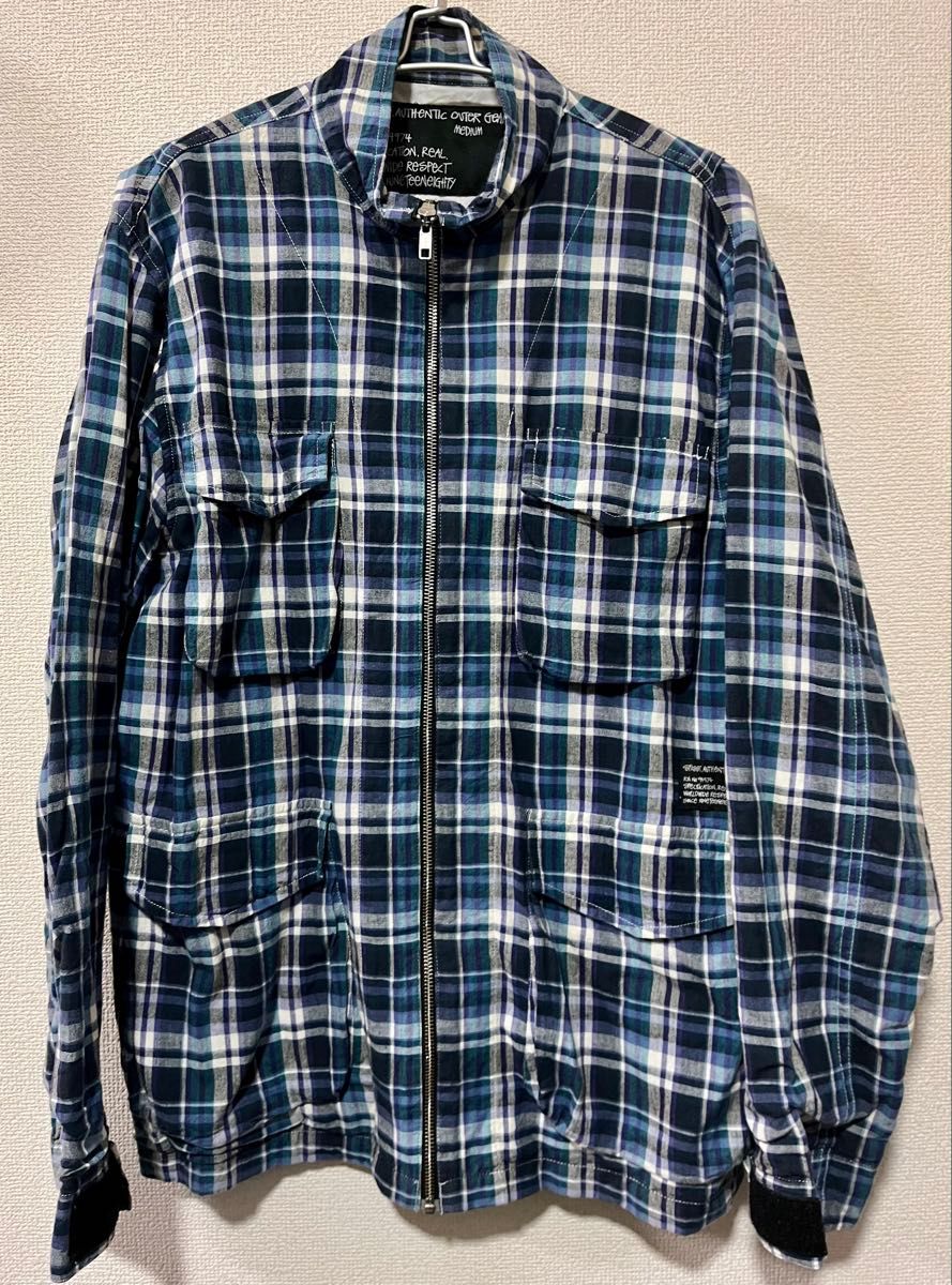 Stussy チェックブルゾン マドラスチェック ジップアップ 90S 00S