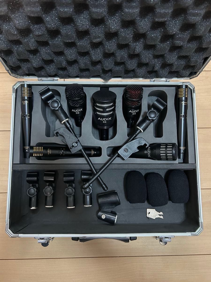 AUDIX Dシリーズ マイク7本セット ケーブル付き