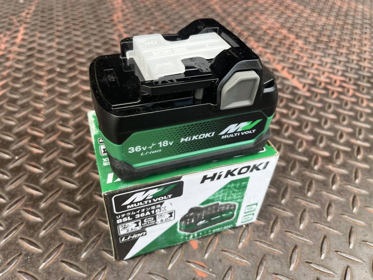 未使用 Hikoki ハイコーキ リチウムイオン電池 BSL36A18X マルチボルト 36V 2.5Ah 18V 5.0Ah バッテリー