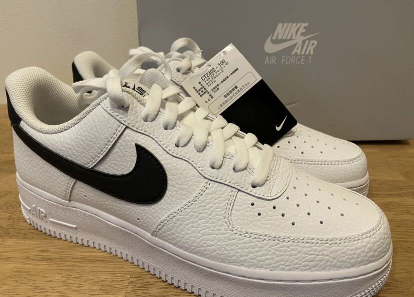 即決28 5cm NIKE AIR FORCE1 Low '07 White Black Pebbled 即決28 5cm NIKE AIR FORCE1 Low '07 White Black Pebbled